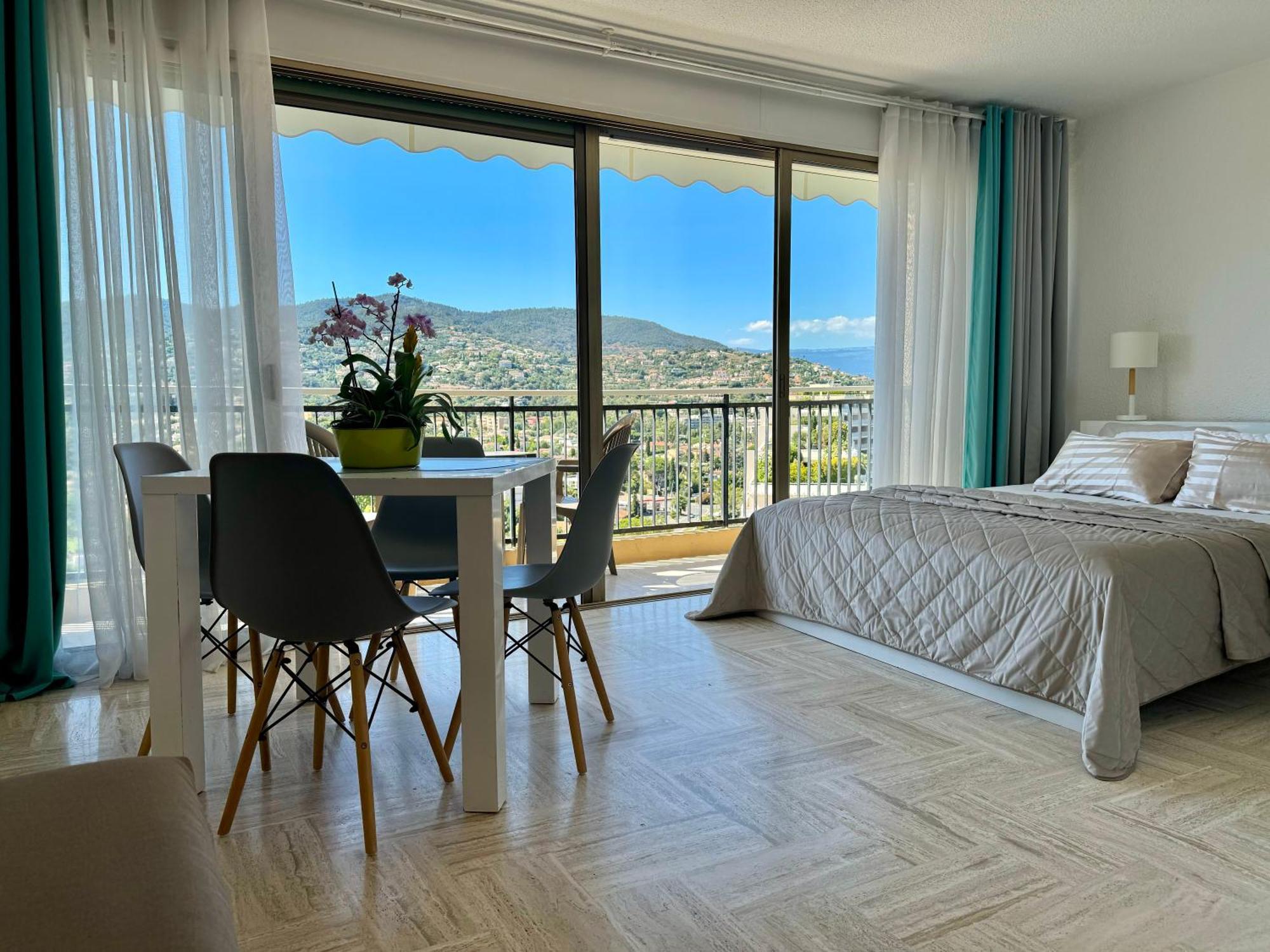 My Resid Appart Cannes Vue Marina Et Vue Montagne Mandelieu Exteriör bild